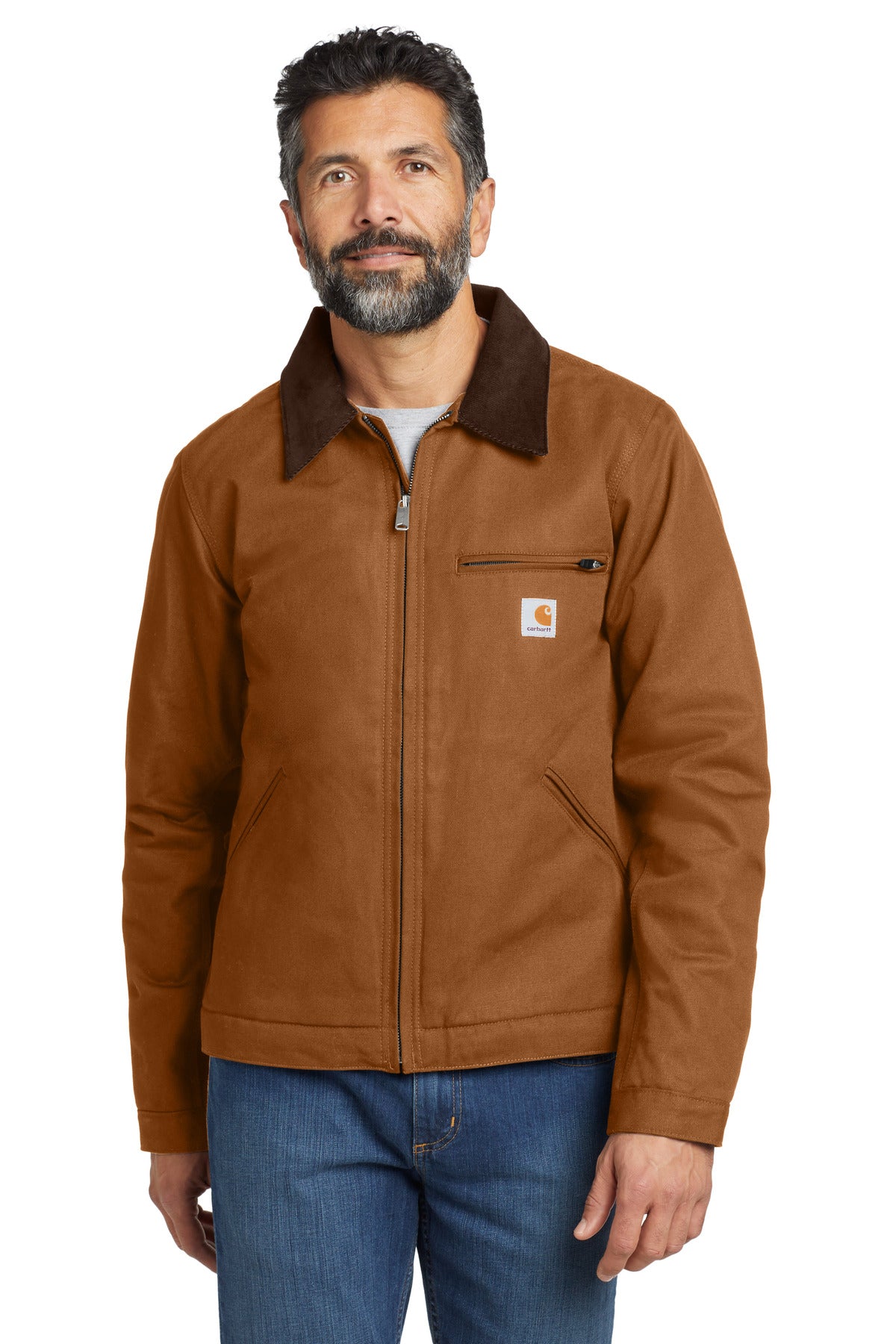 Carhartt Tall Duck Detroit Jacket CTT103828 Carhartt Brown Tall