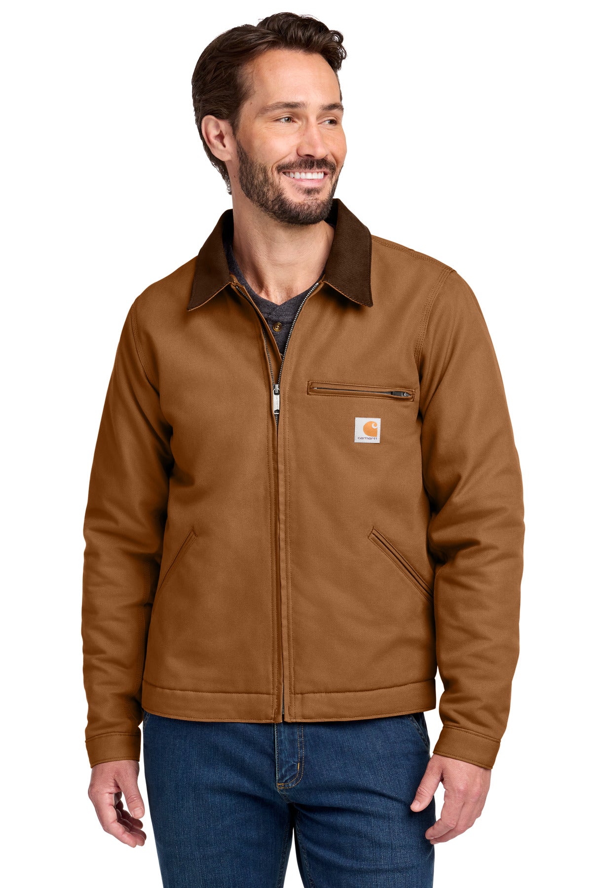 Carhartt Tall Duck Detroit Jacket CTT103828 Carhartt Brown