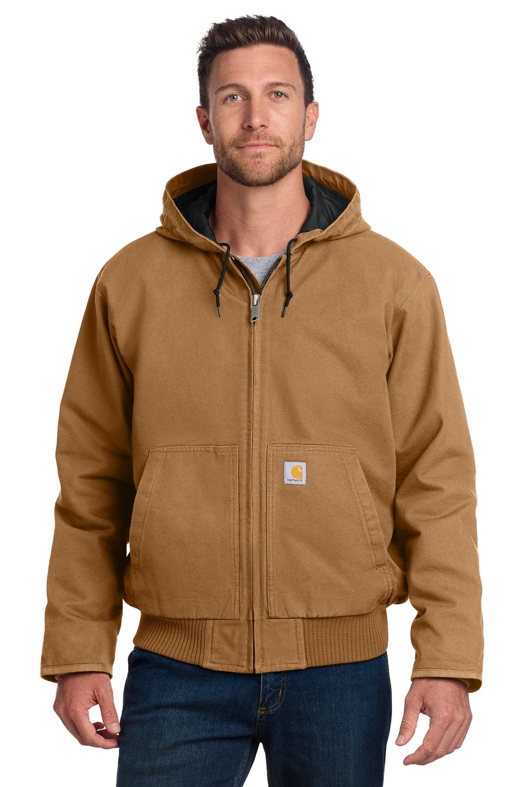 Carhartt Tall Washed Duck Active Jac CTT104050 Carhartt Brown