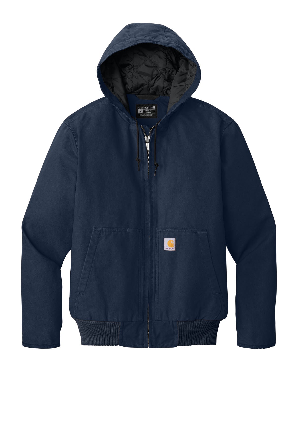 Carhartt Tall Washed Duck Active Jac CTT104050 Navy