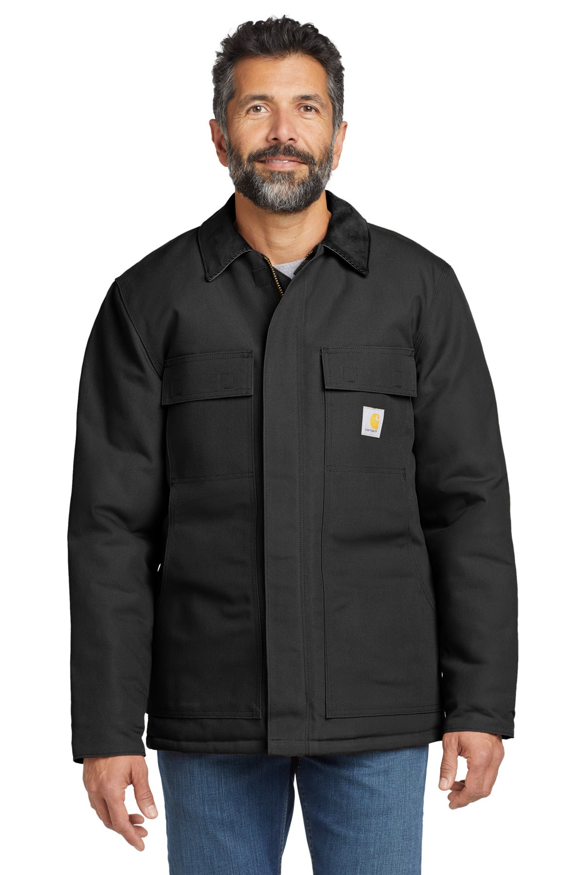 Carhartt  Tall Duck Traditional Coat. CTT106674 Black Tall
