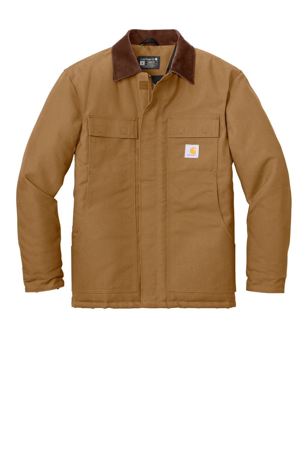 Carhartt  Tall Duck Traditional Coat. CTT106674 Carhartt Brown Tall