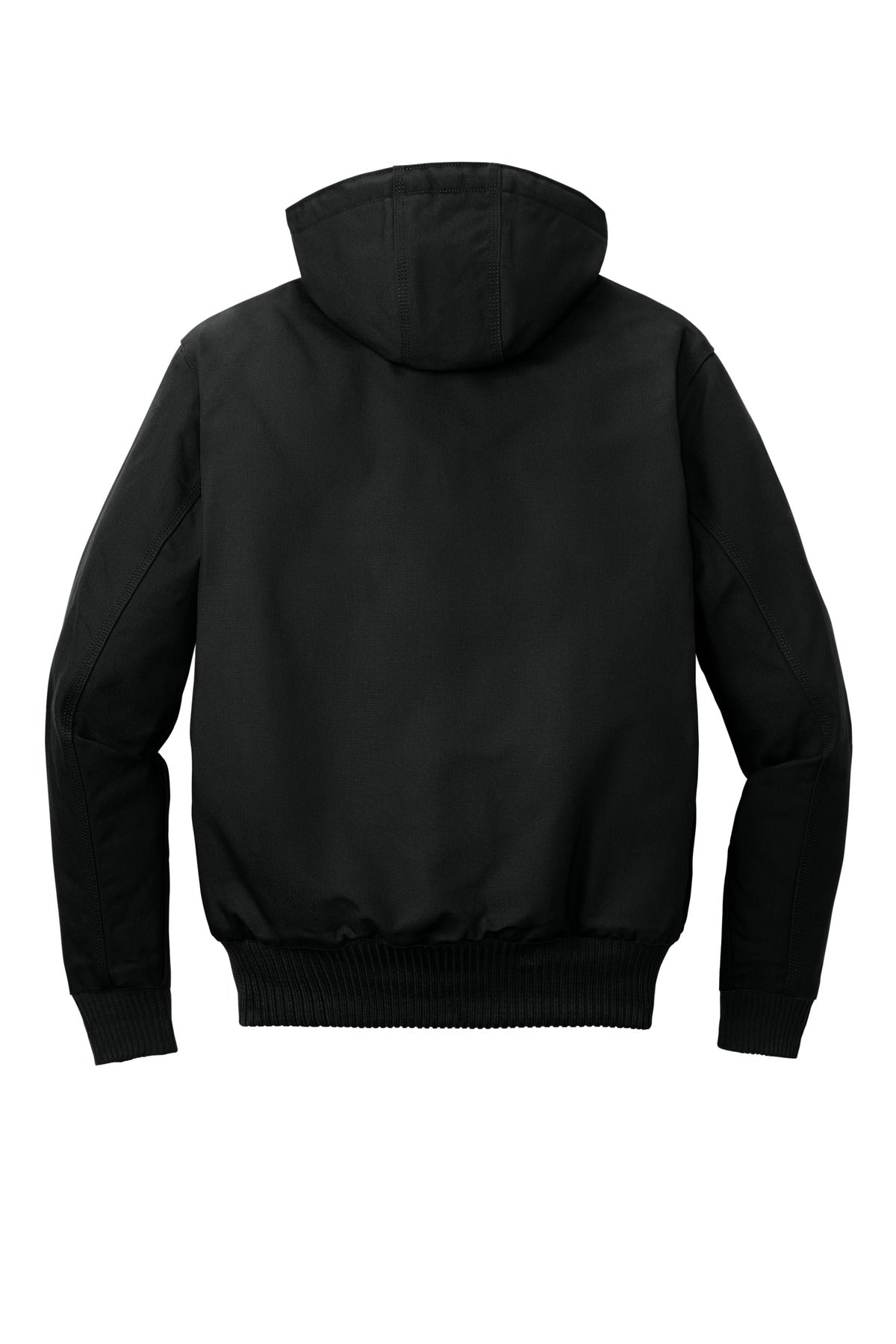 Carhartt Tall Quilted-Flannel-Lined Duck Active Jac CTT106677 Black