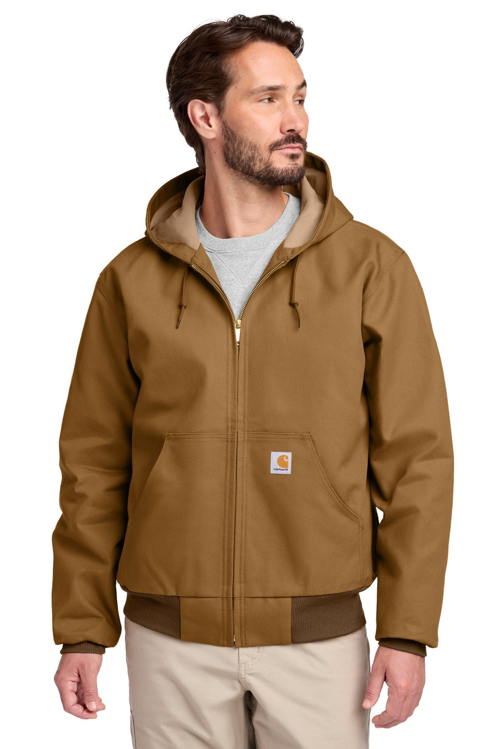 Carhartt Tall Thermal-Lined Duck Active Jac CTT106678 Carhartt Brown