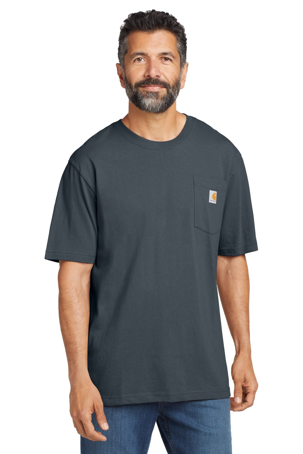 Carhartt  Tall Workwear Pocket Short Sleeve T-Shirt. CTTK87 Bluestone Tall