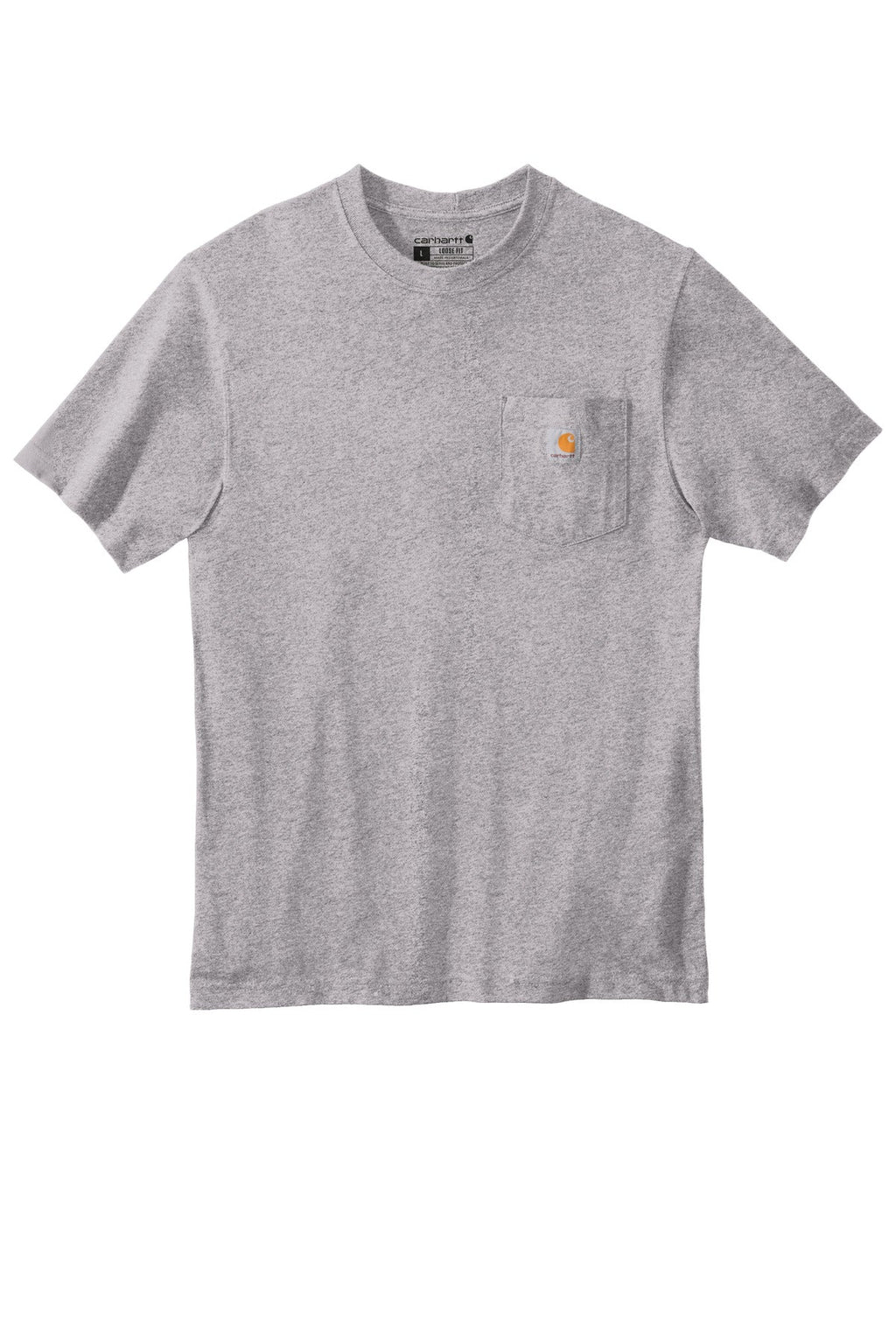 Carhartt Tall Workwear Pocket Short Sleeve T-Shirt CTTK87 Heather Grey