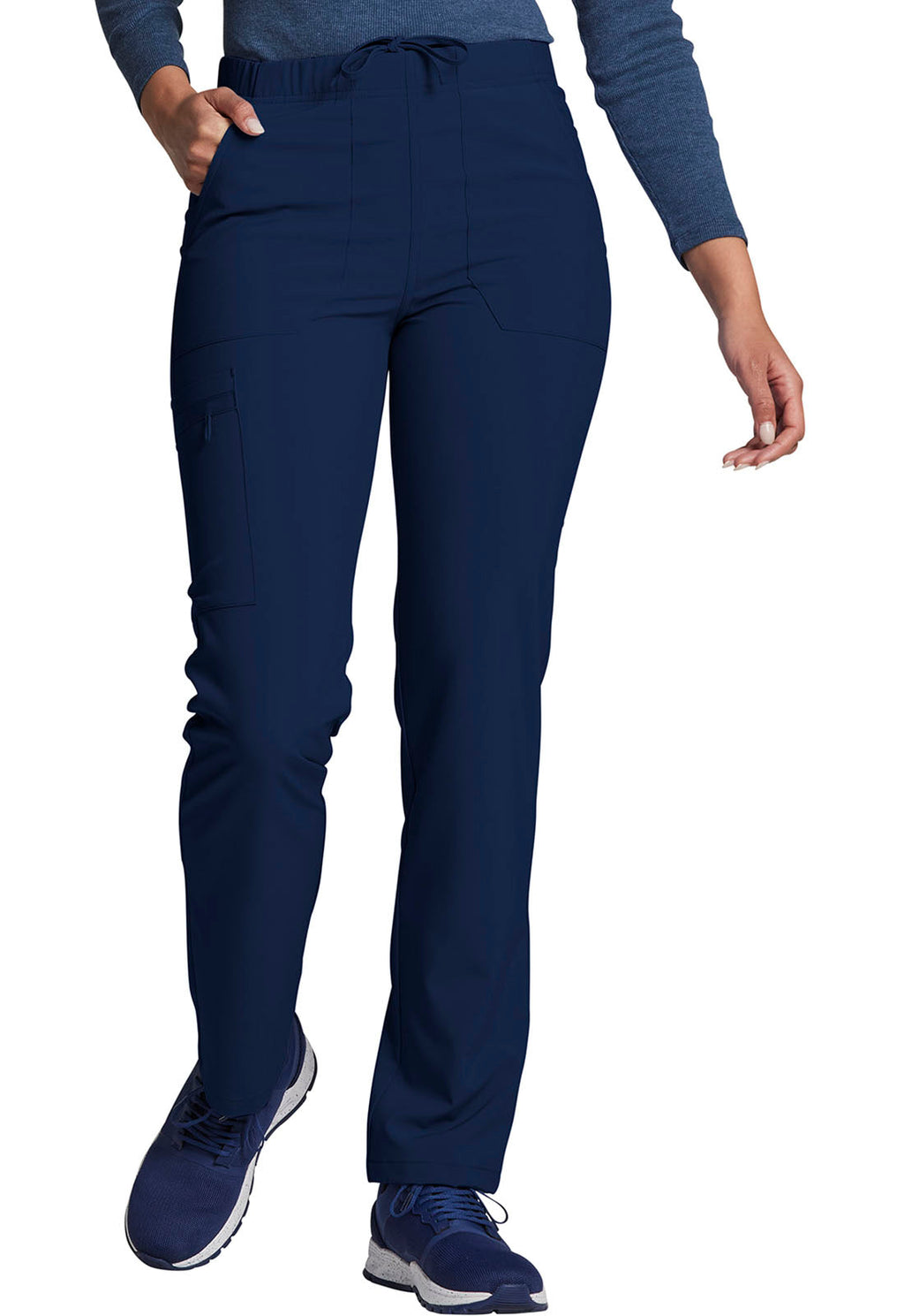 EDS Essentials DK019 Unisex Natural Rise Tapered Leg Pants Navy