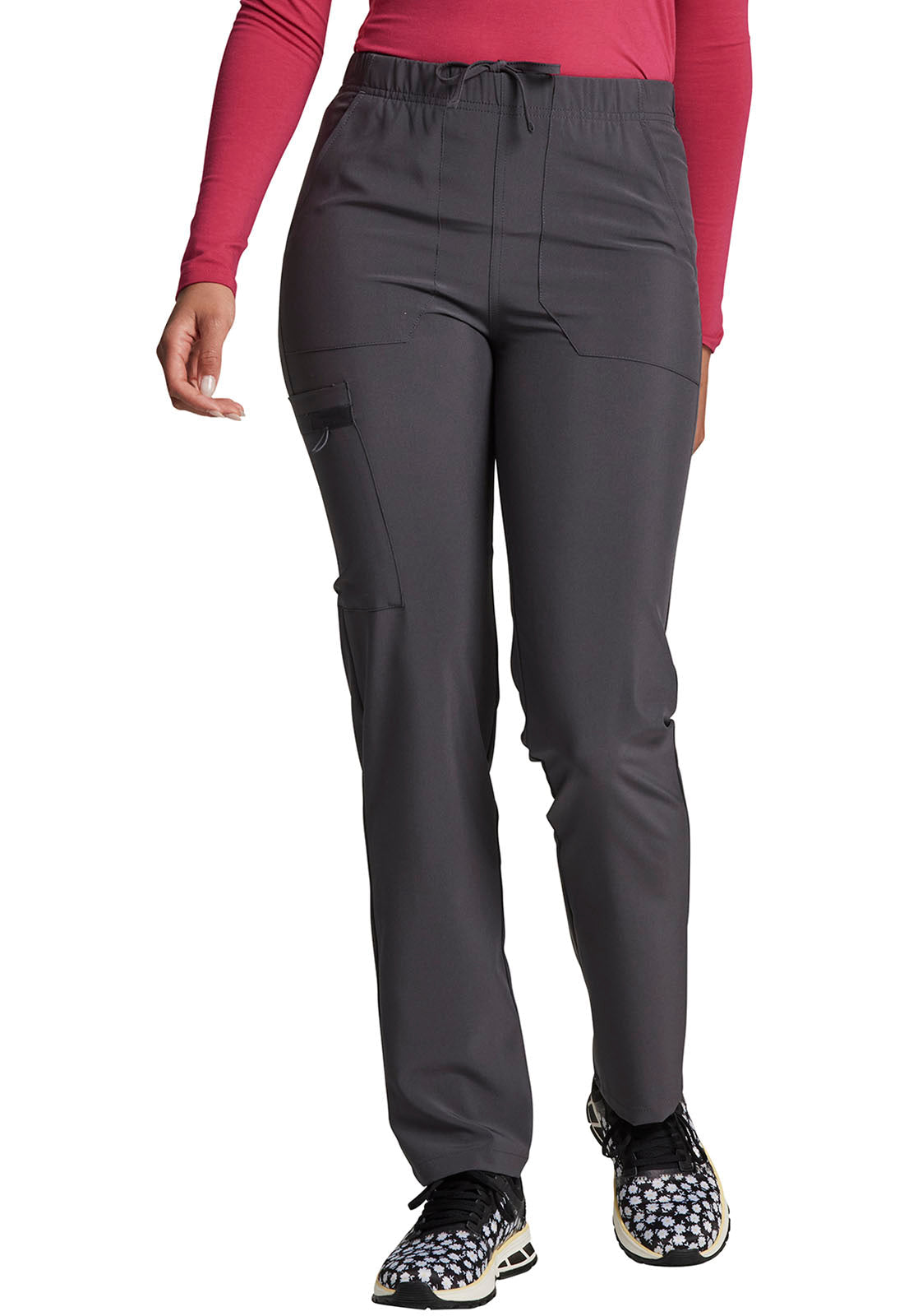 EDS Essentials DK019 Unisex Natural Rise Tapered Leg Pants Pewter