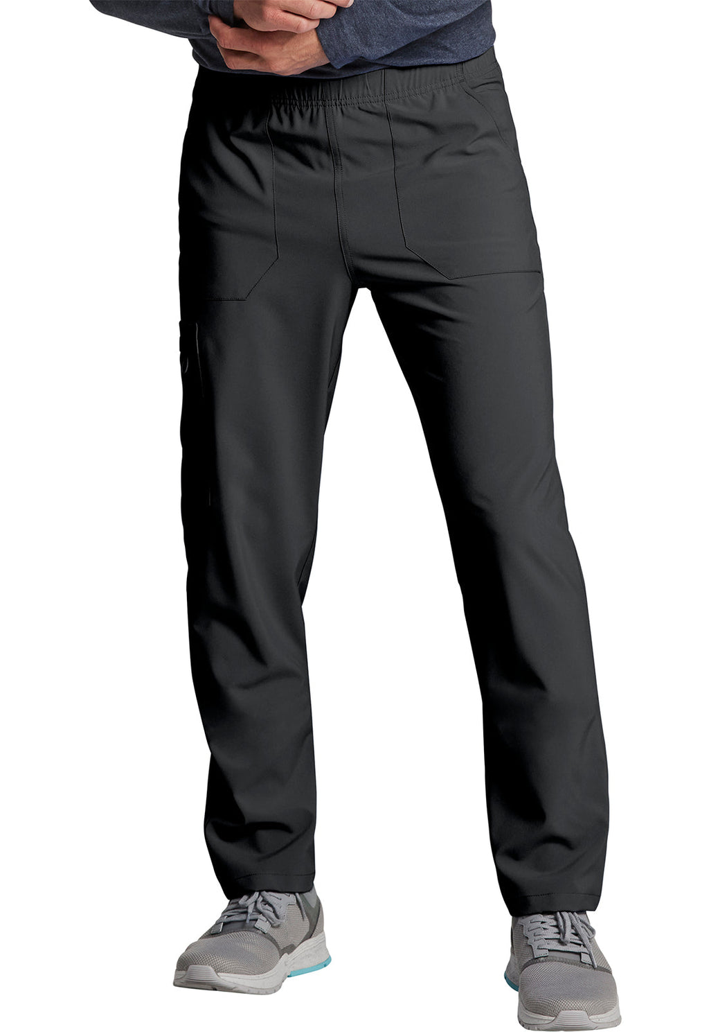 EDS Essentials DK019 Unisex Natural Rise Tapered Leg Pants Pewter