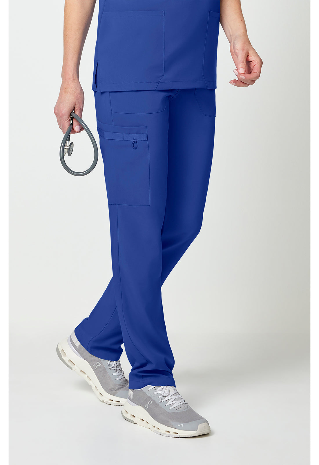 EDS Essentials DK019 Unisex Unisex Natural Rise Tapered Leg Scrub Pants Galaxy Blue