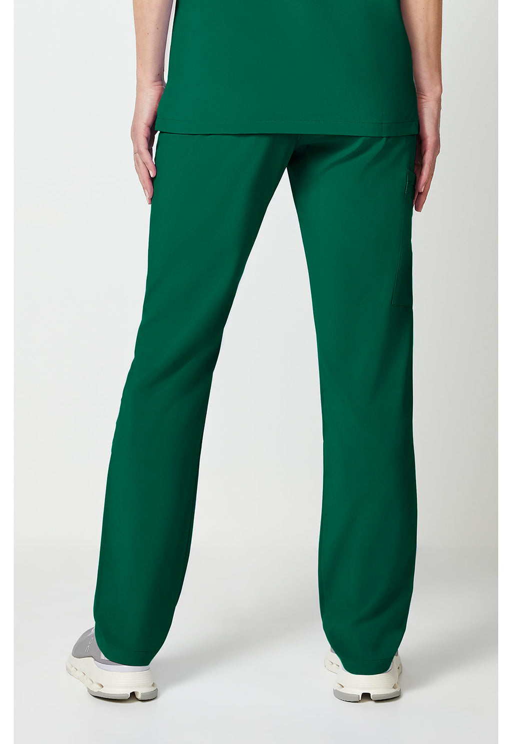 EDS Essentials DK019 Unisex Unisex Natural Rise Tapered Leg Scrub Pants Hunter Green