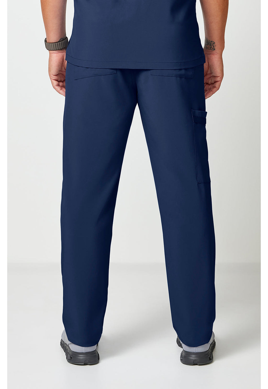 EDS Essentials DK019 Unisex Unisex Natural Rise Tapered Leg Scrub Pants Navy
