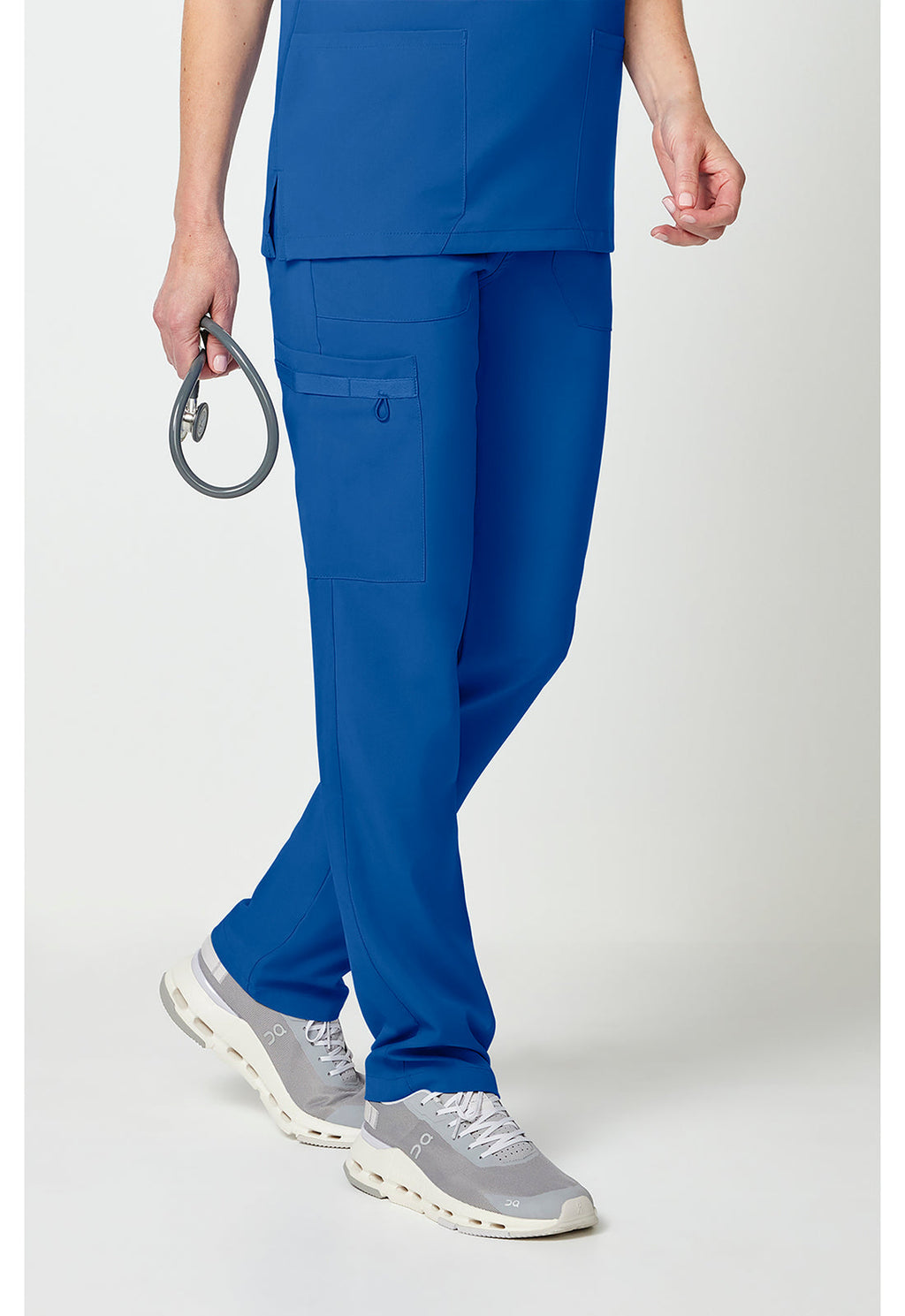 EDS Essentials DK019 Unisex Unisex Natural Rise Tapered Leg Scrub Pants Royal