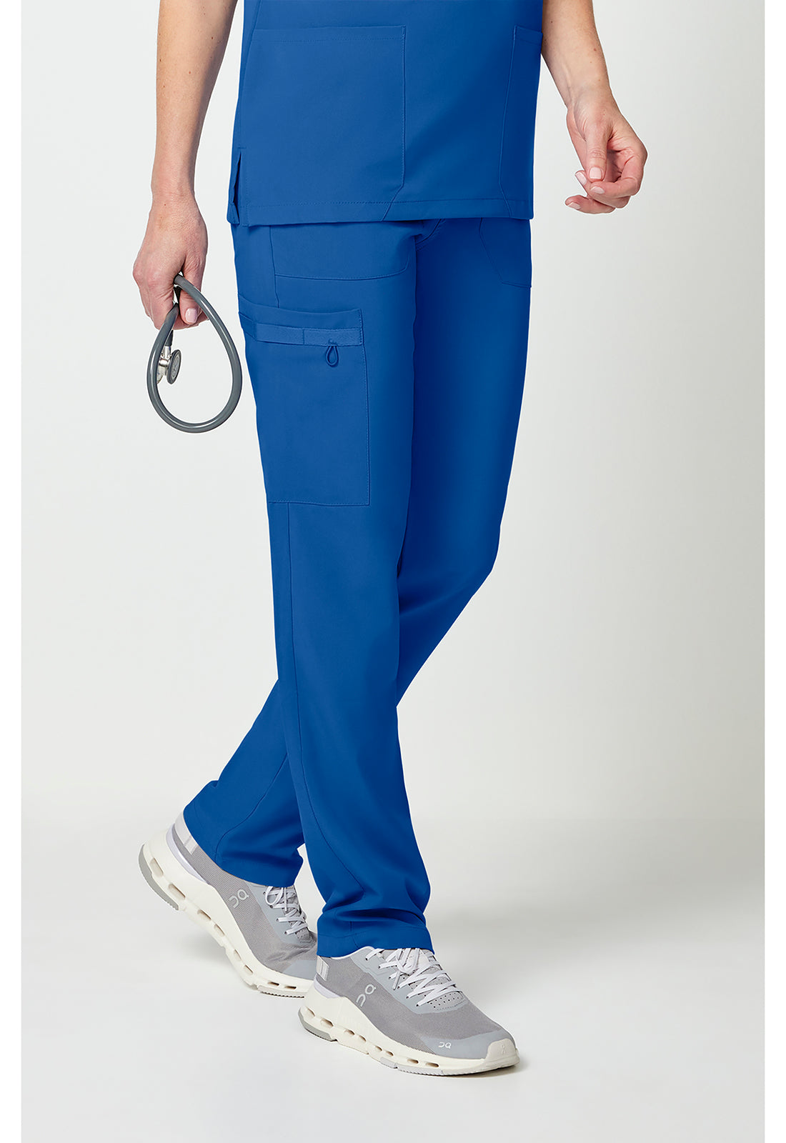 EDS Essentials DK019 Unisex Unisex Natural Rise Tapered Leg Scrub Pants Royal