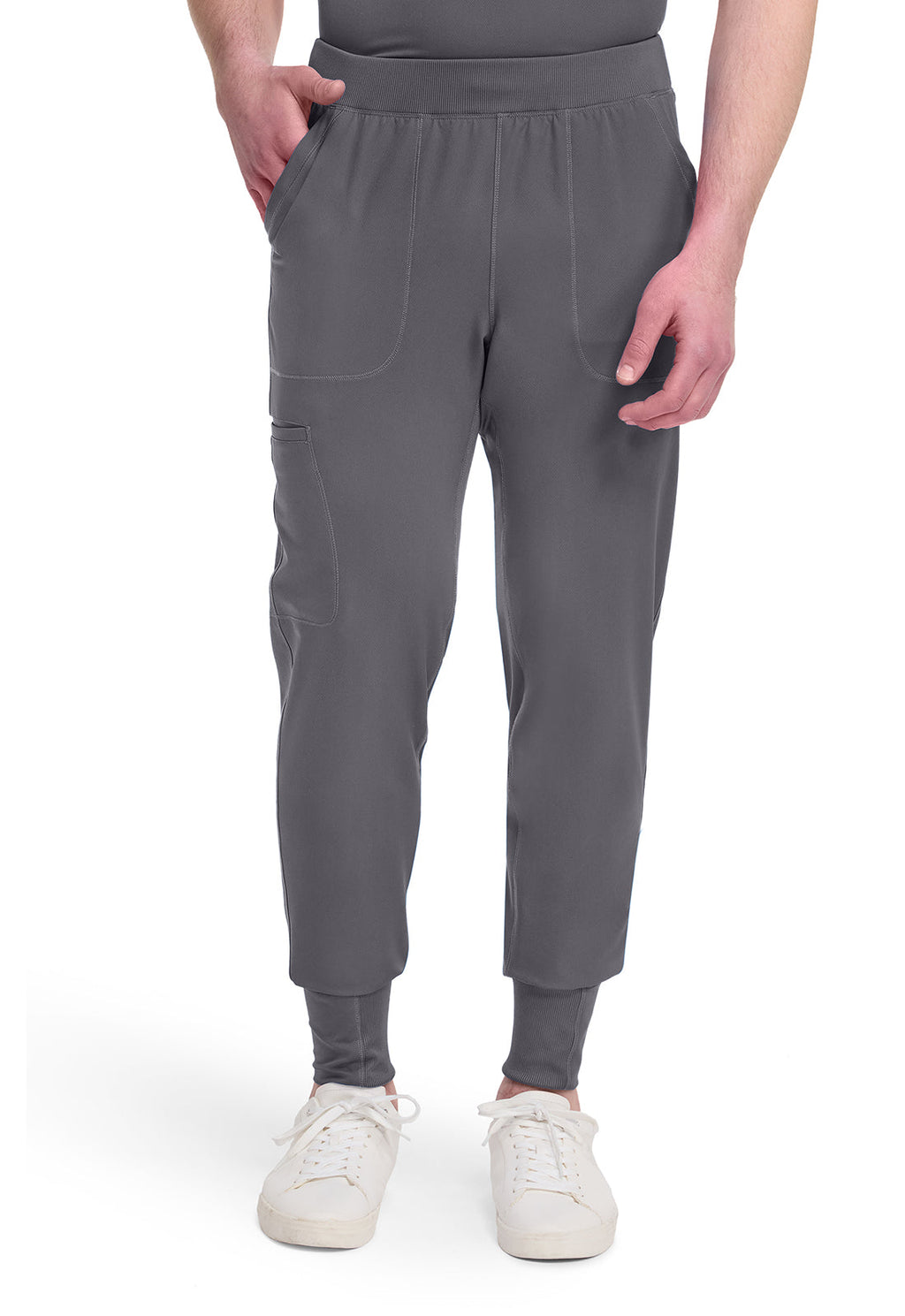 Dynamix DK040 Men's Natural Rise Scrub Joggers Pewter