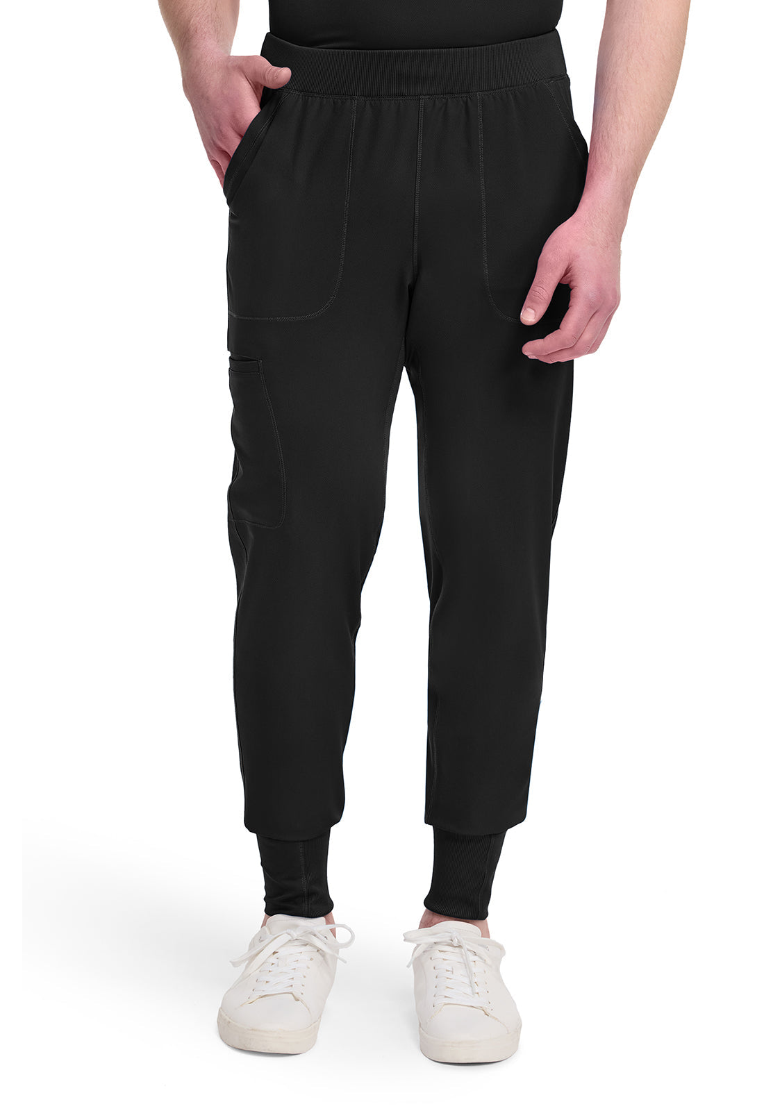 Dynamix DK040 Men's Natural Rise Scrub Joggers Black