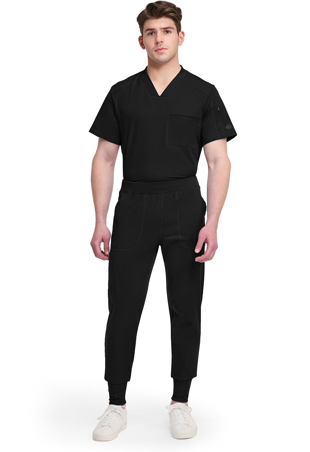 Dynamix DK040 Men's Natural Rise Scrub Joggers Black