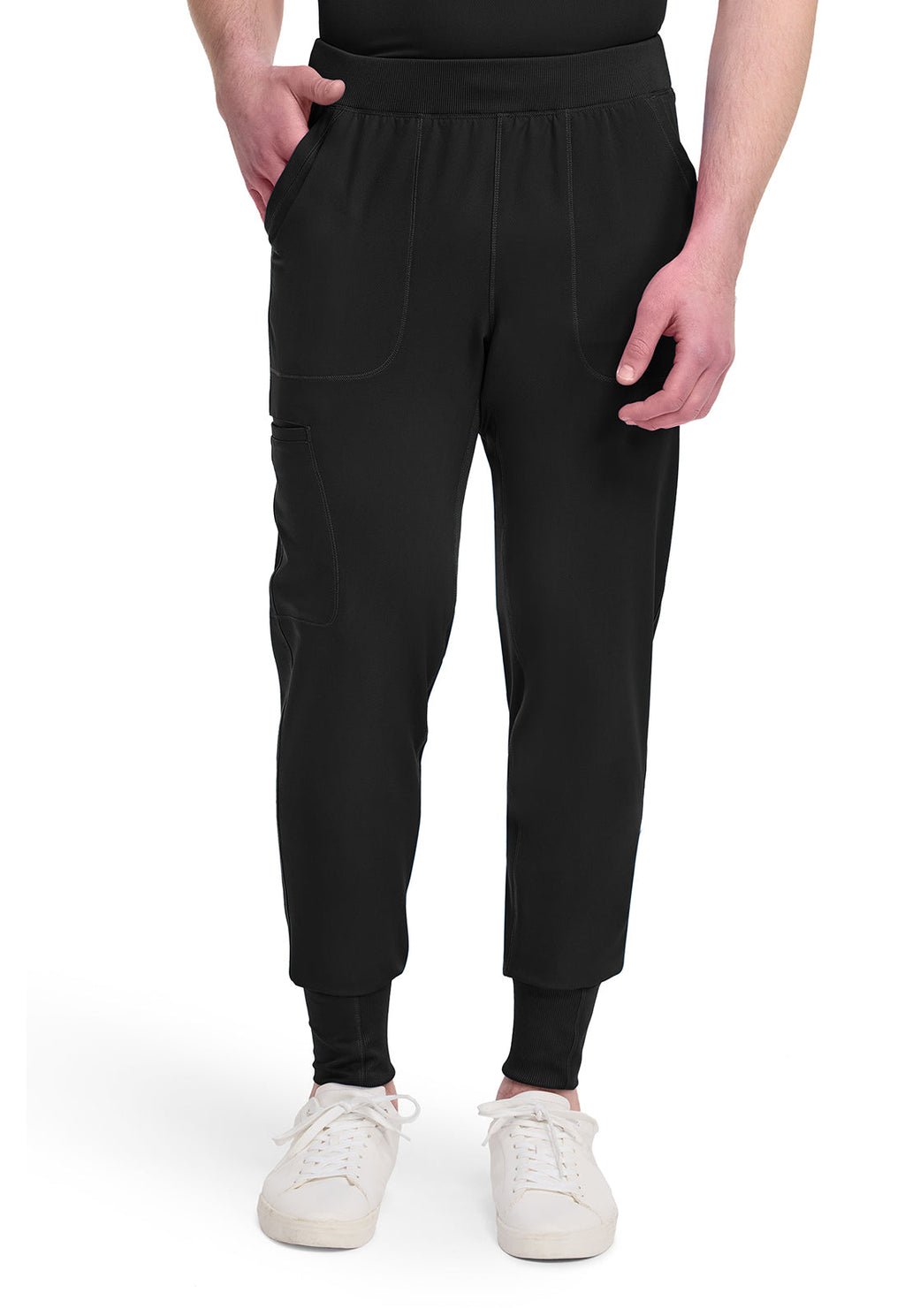 Dynamix DK040 Men's Natural Rise Scrub Joggers Black
