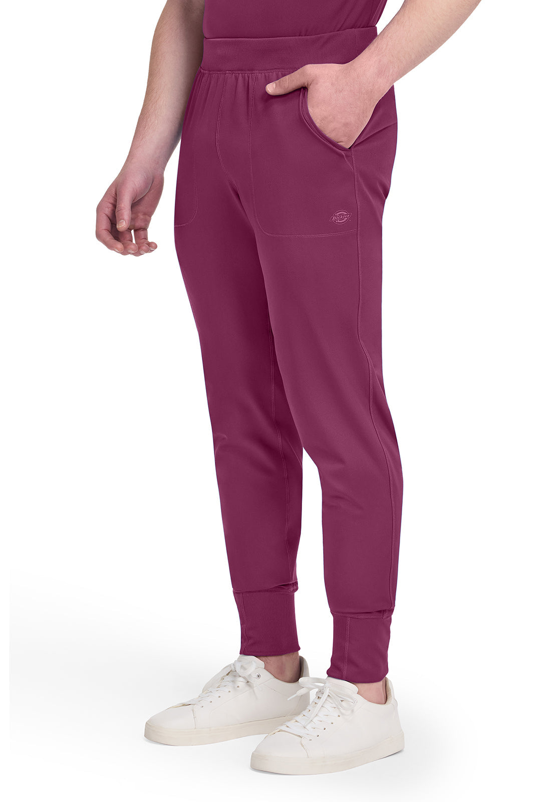 Dynamix DK040 Men's Natural Rise Scrub Joggers Wine