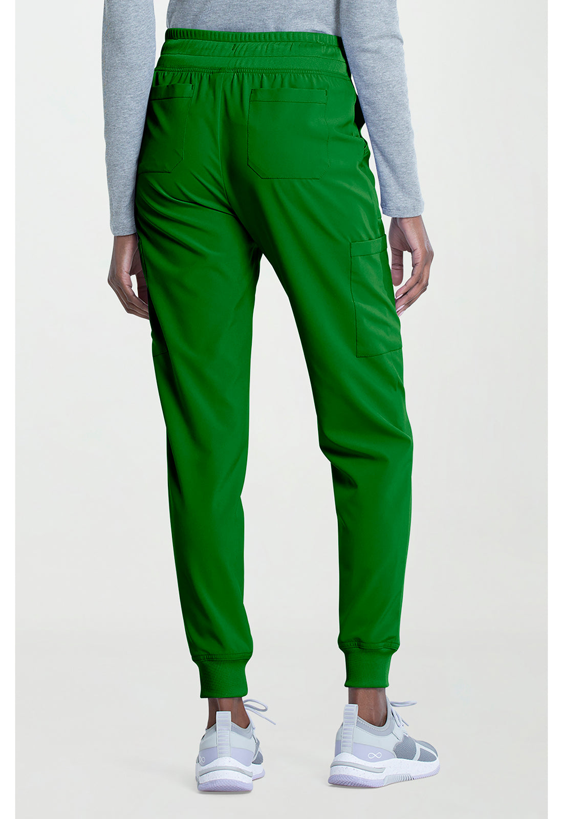 EDS Essentials DK065 Women's Mid Rise Scrub Joggers Fern Green