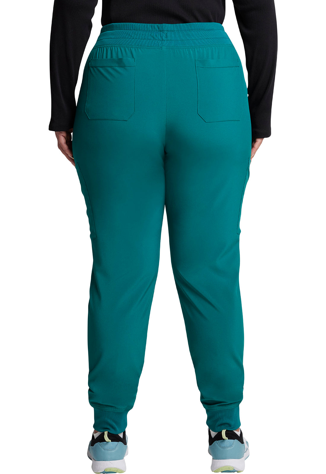 EDS Essentials DK065 Women's Mid Rise Scrub Joggers Hunter Green