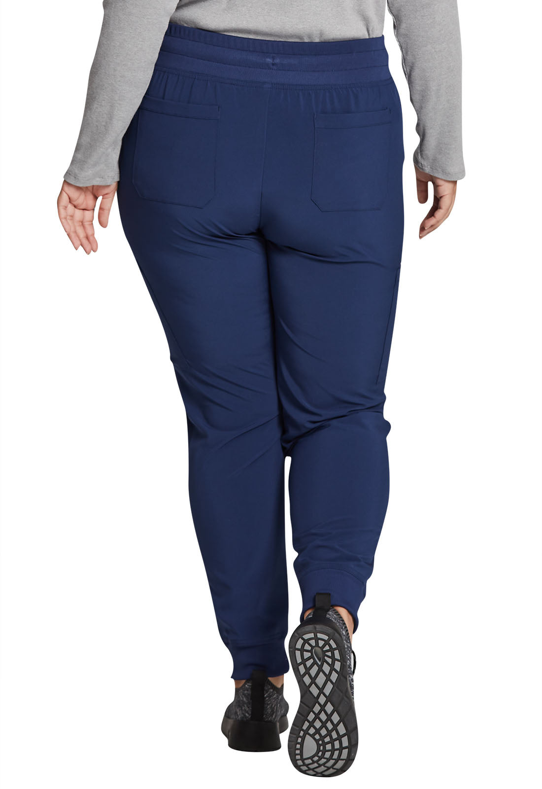 EDS Essentials DK065 Women's Mid Rise Scrub Joggers Navy