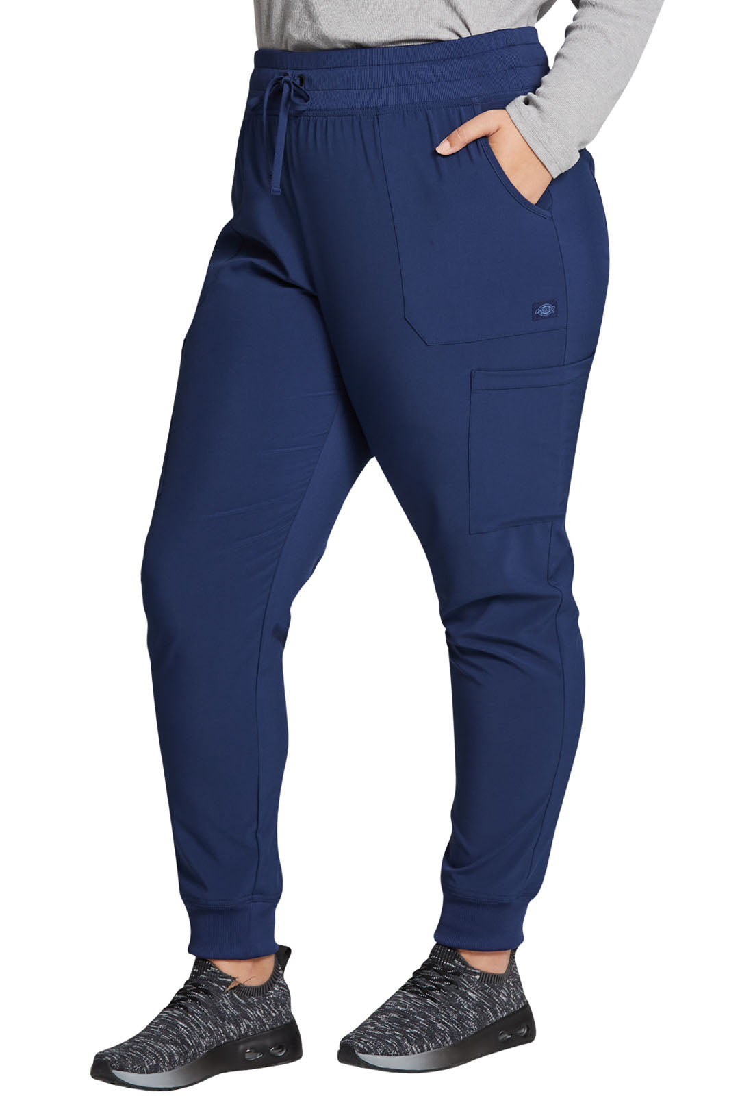 EDS Essentials DK065 Women's Mid Rise Scrub Joggers Navy