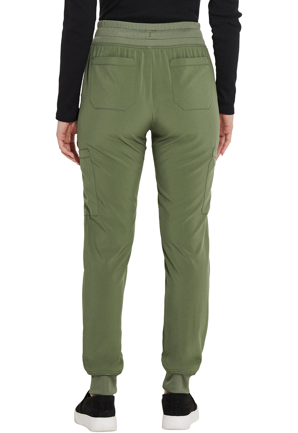 EDS Essentials DK065 Women's Mid Rise Scrub Joggers Olive