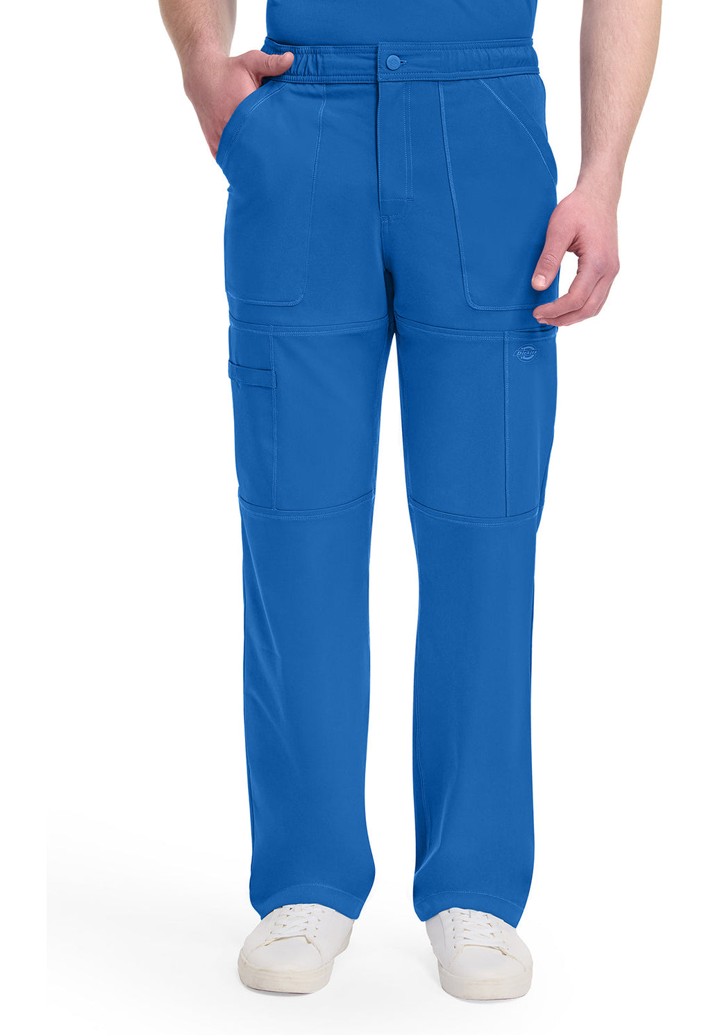 Dynamix DK110 Men's Zip Fly Cargo Scrub Pants Royal
