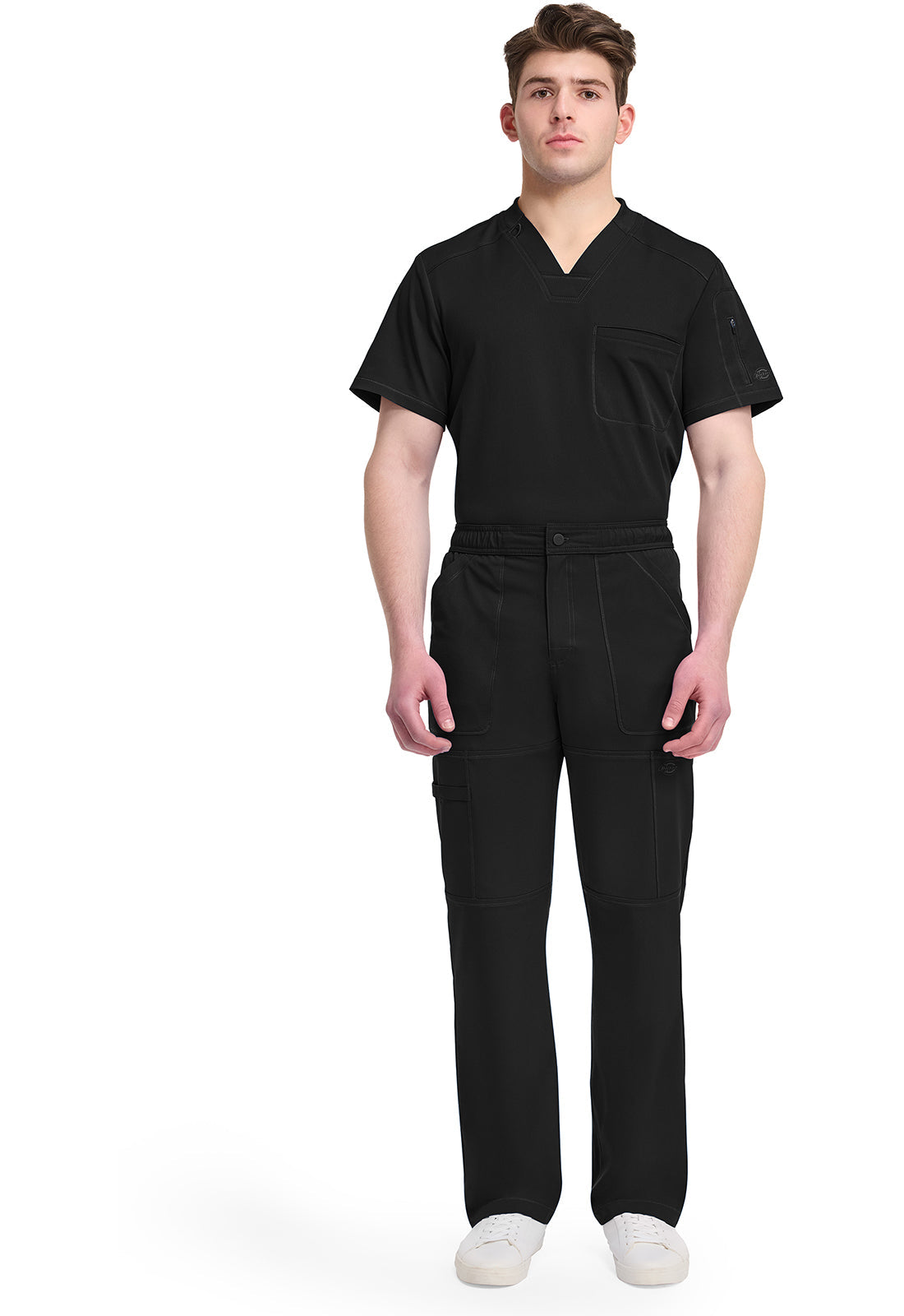 Dynamix DK110 Men's Zip Fly Cargo Pants Black