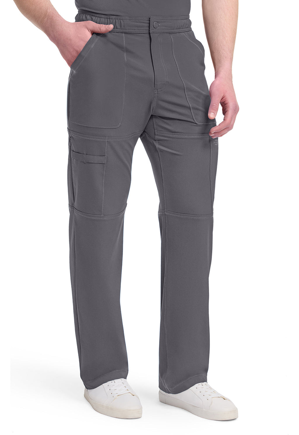 Dynamix DK110 Men's Zip Fly Cargo Pants Pewter