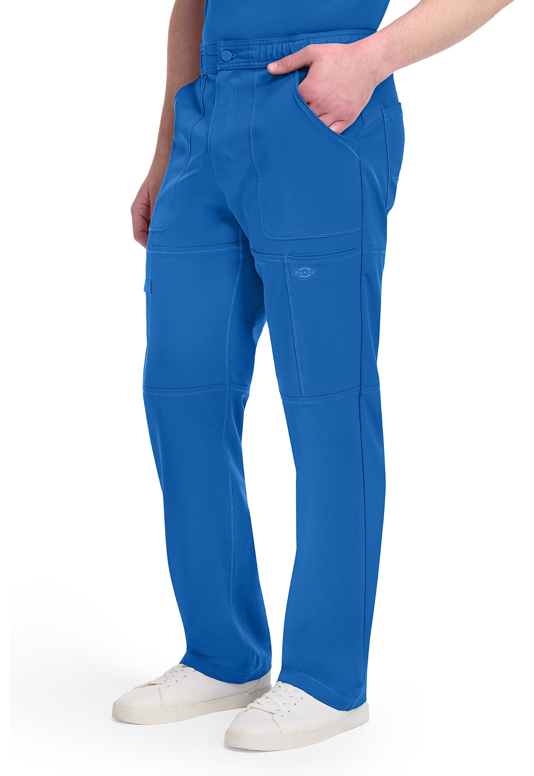 Dynamix DK110 Men's Zip Fly Cargo Scrub Pants Royal