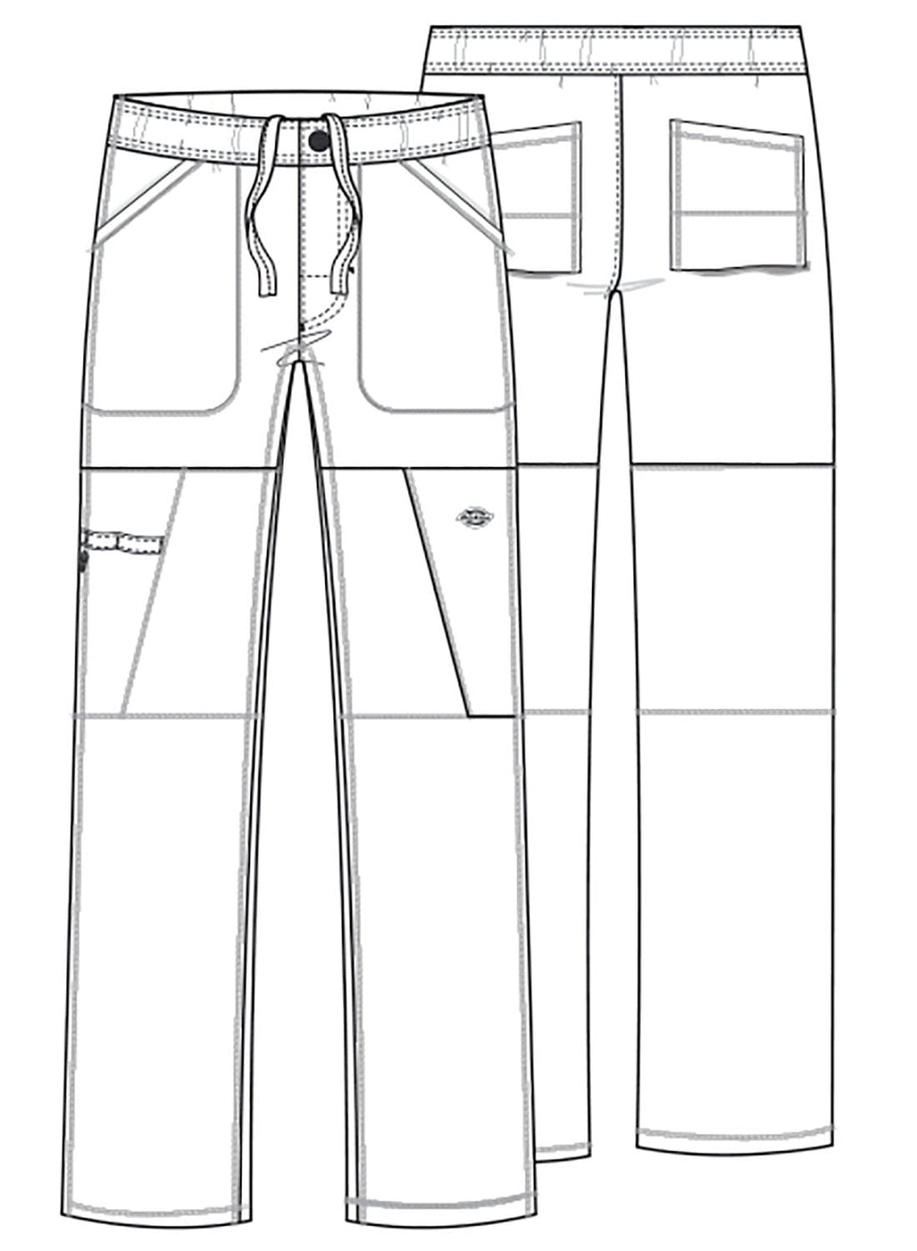 Dynamix DK110 Men's Zip Fly Cargo Pants Navy