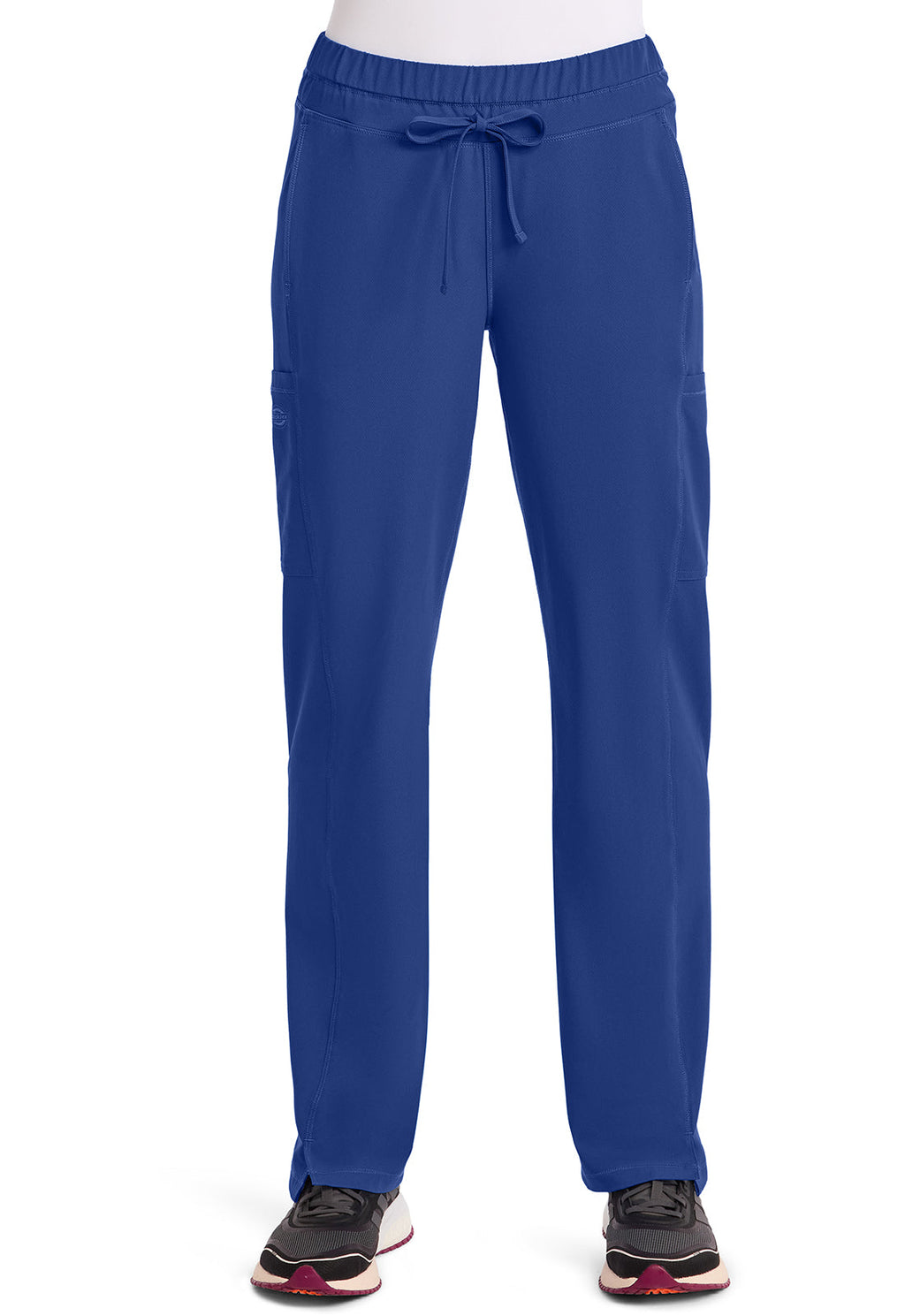 Dynamix DK130 Women's Mid Rise Straight Leg Drawstring Scrub Pants Royal