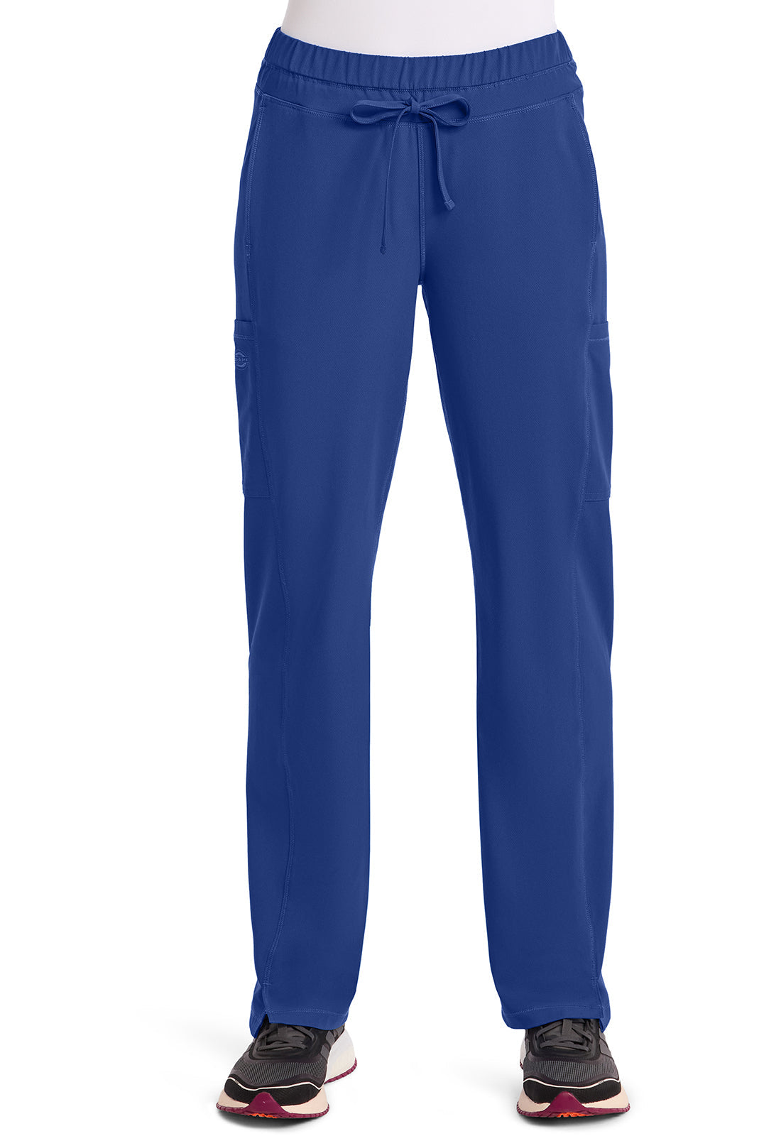 Dynamix DK130 Women's Mid Rise Straight Leg Drawstring Scrub Pants Royal