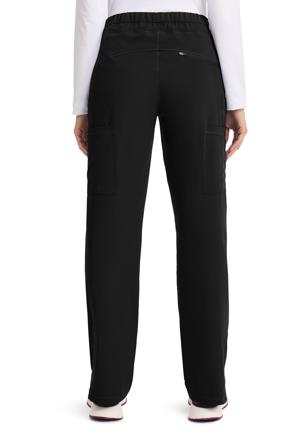 Dynamix DK130 Mid Rise Straight Leg Pants Drawstring Pants Black