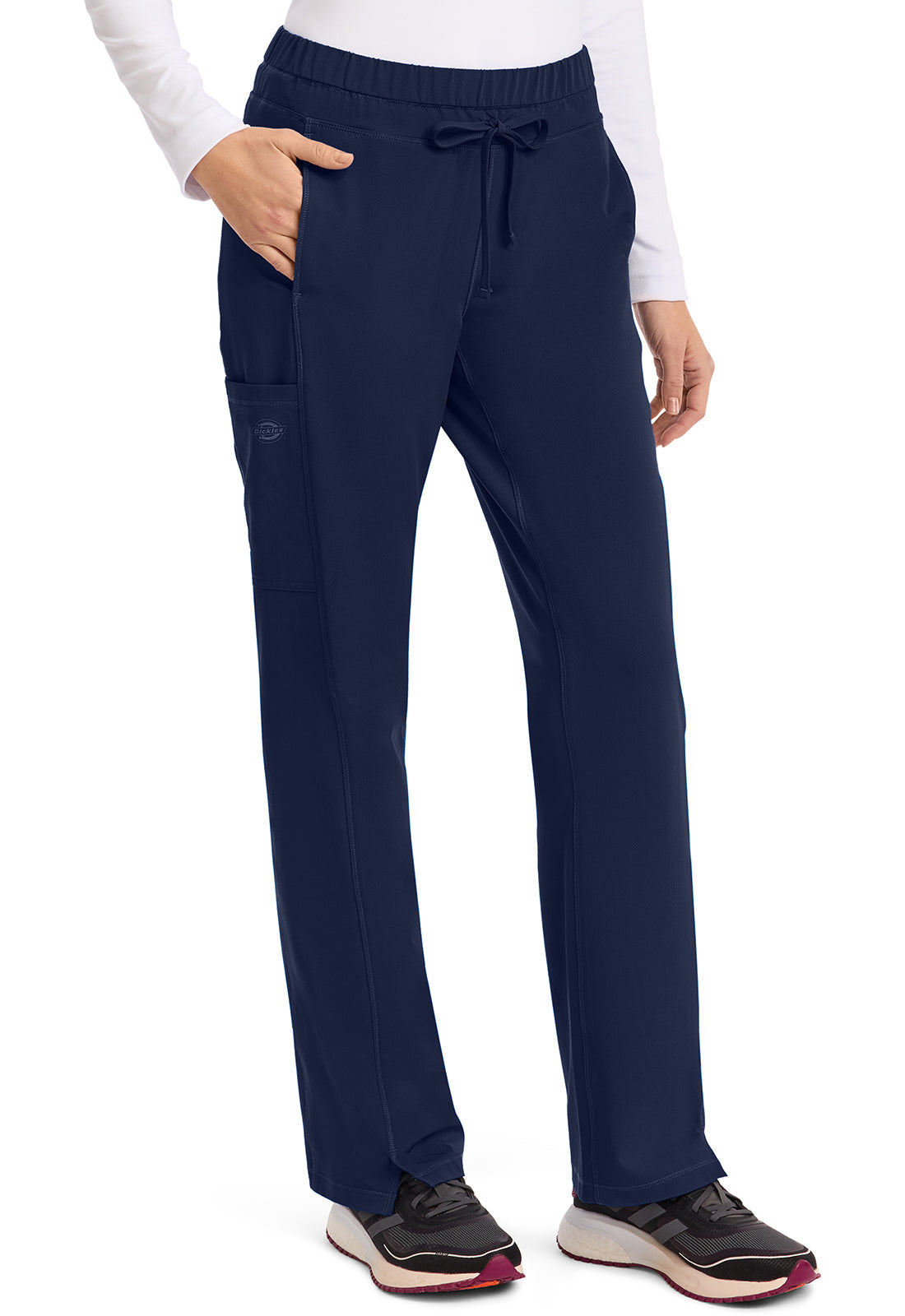 Dynamix DK130 Mid Rise Straight Leg Pants Drawstring Pants Navy