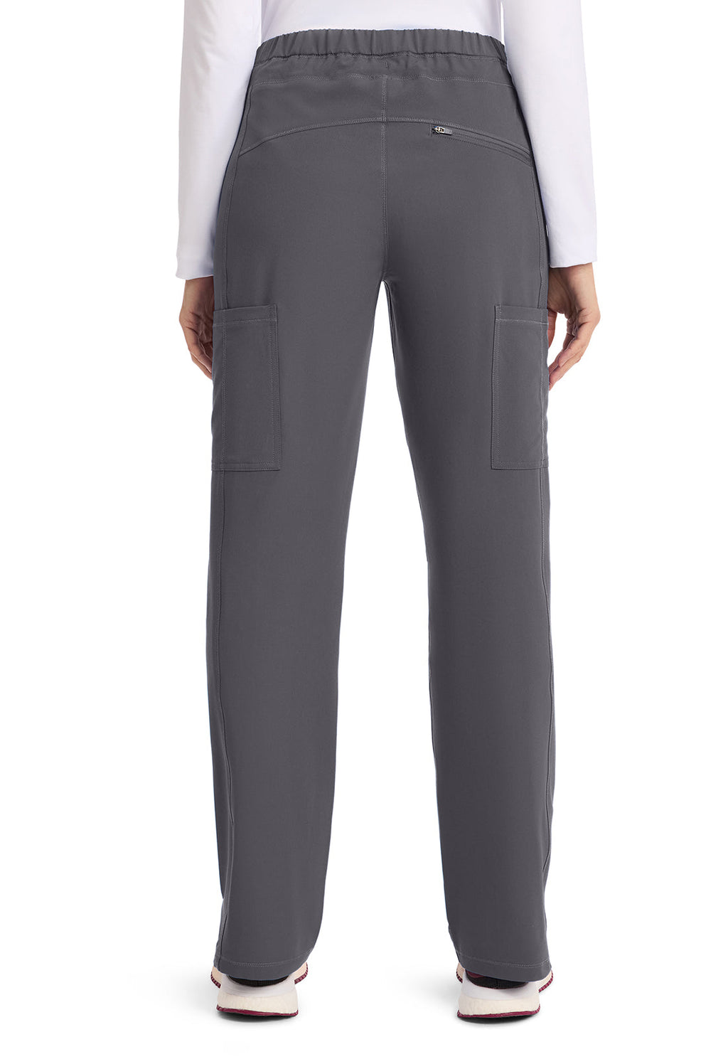 Dynamix DK130 Mid Rise Straight Leg Pants Drawstring Pants Pewter