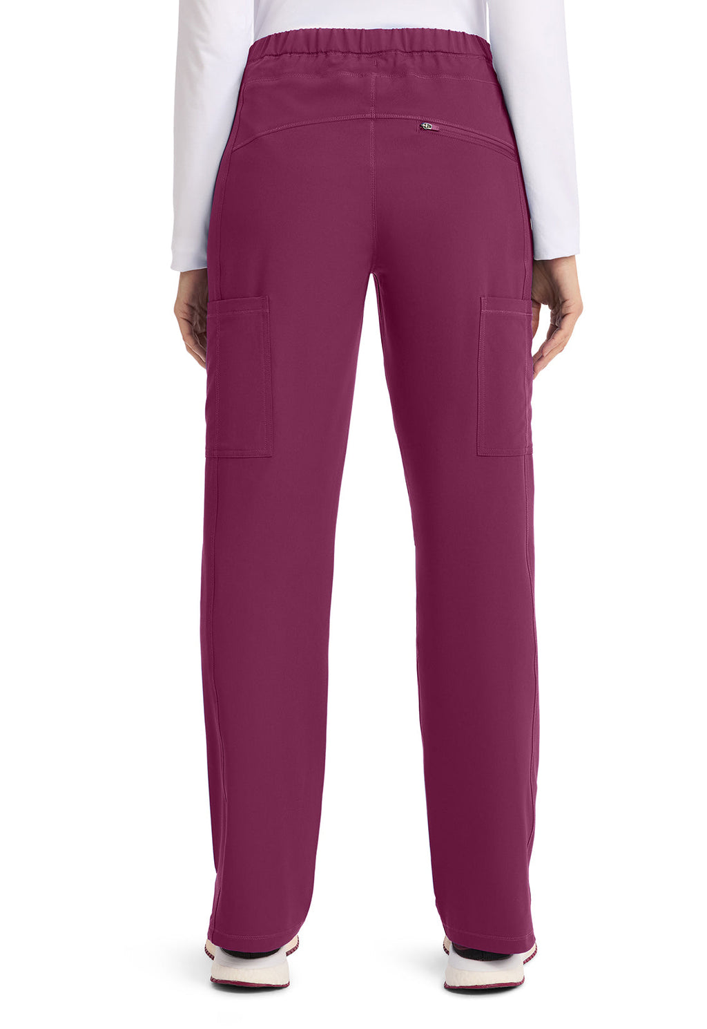 Dynamix DK130 Mid Rise Straight Leg Pants Drawstring Pants Wine