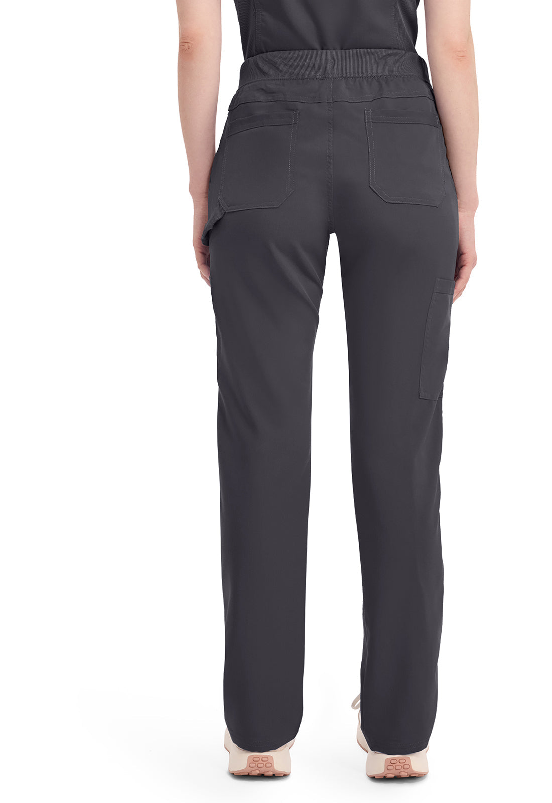 Balance DK135 Women's Mid Rise Tapered Leg Pull-on Scrub Pants Pewter