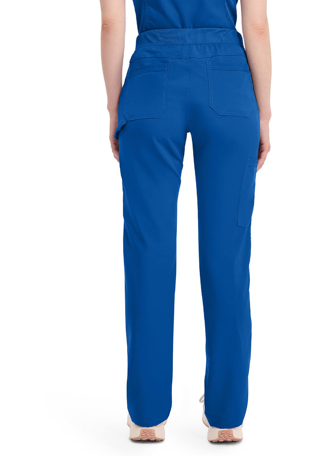 Balance DK135 Women's Mid Rise Tapered Leg Pull-on Scrub Pants Royal