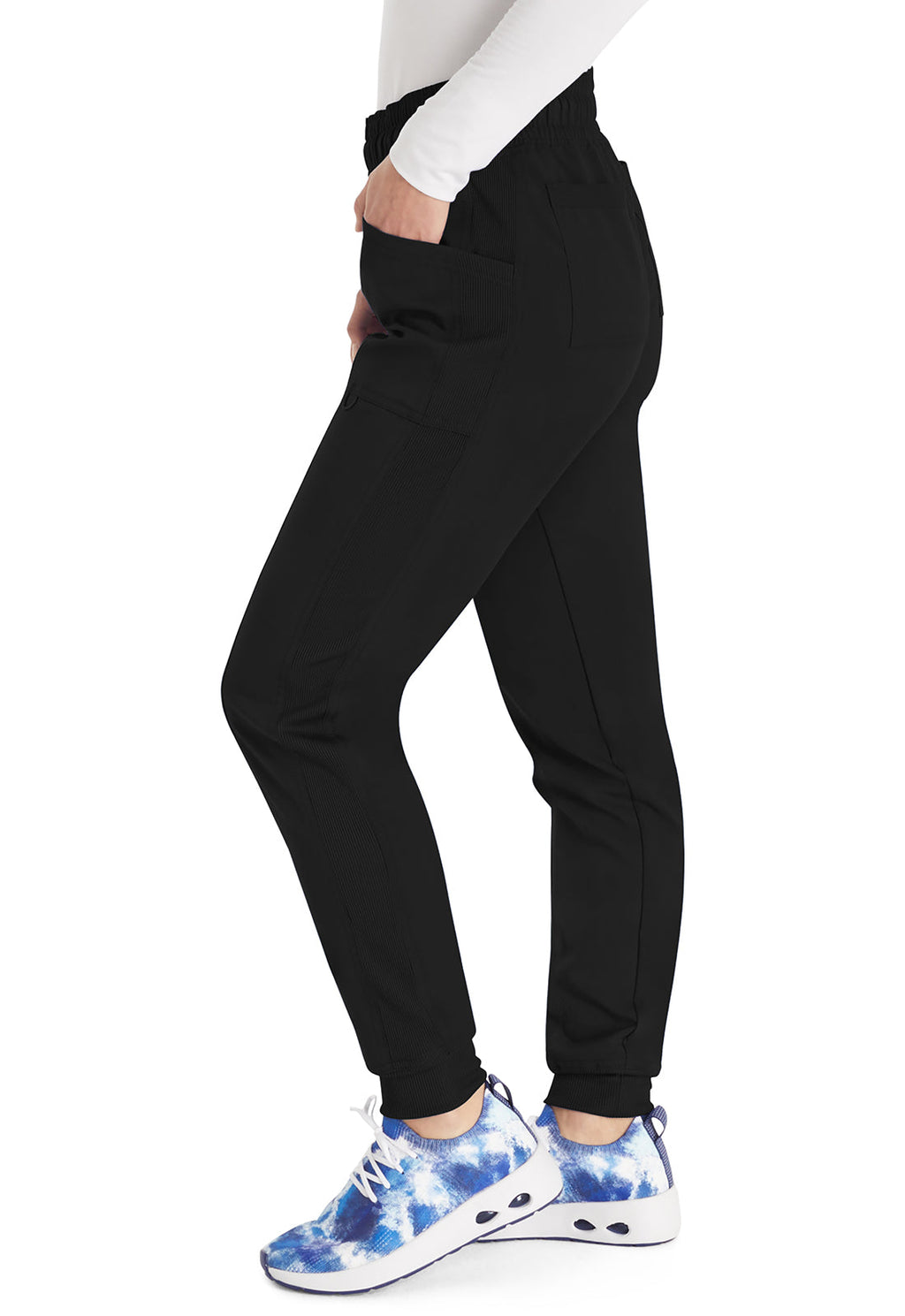 Balance DK155 Women's Mid Rise Jogger Scrub Pants Black