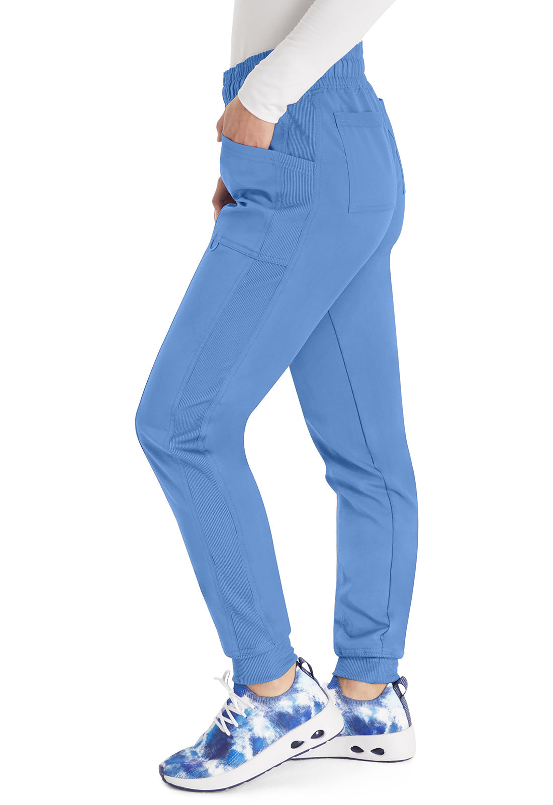 Balance DK155 Women's Mid Rise Jogger Scrub Pants Ciel Blue