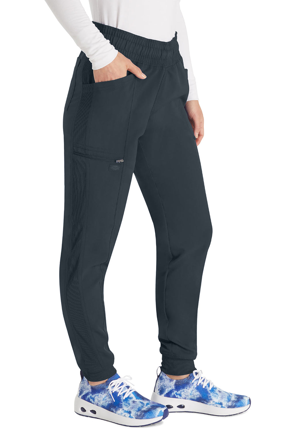 Balance DK155 Women's Mid Rise Jogger Scrub Pants Pewter