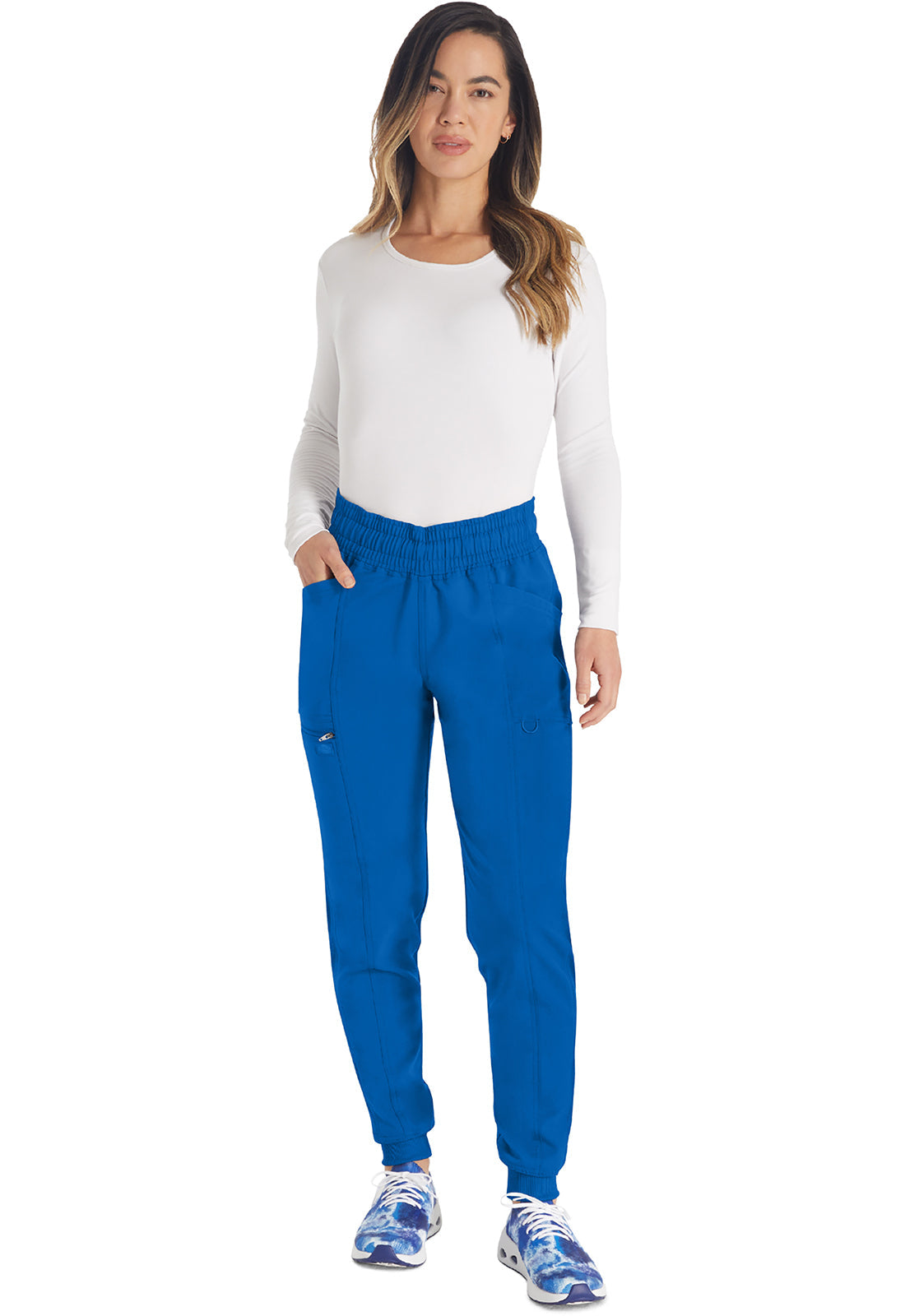 Balance DK155 Women's Mid Rise Jogger Scrub Pants Royal