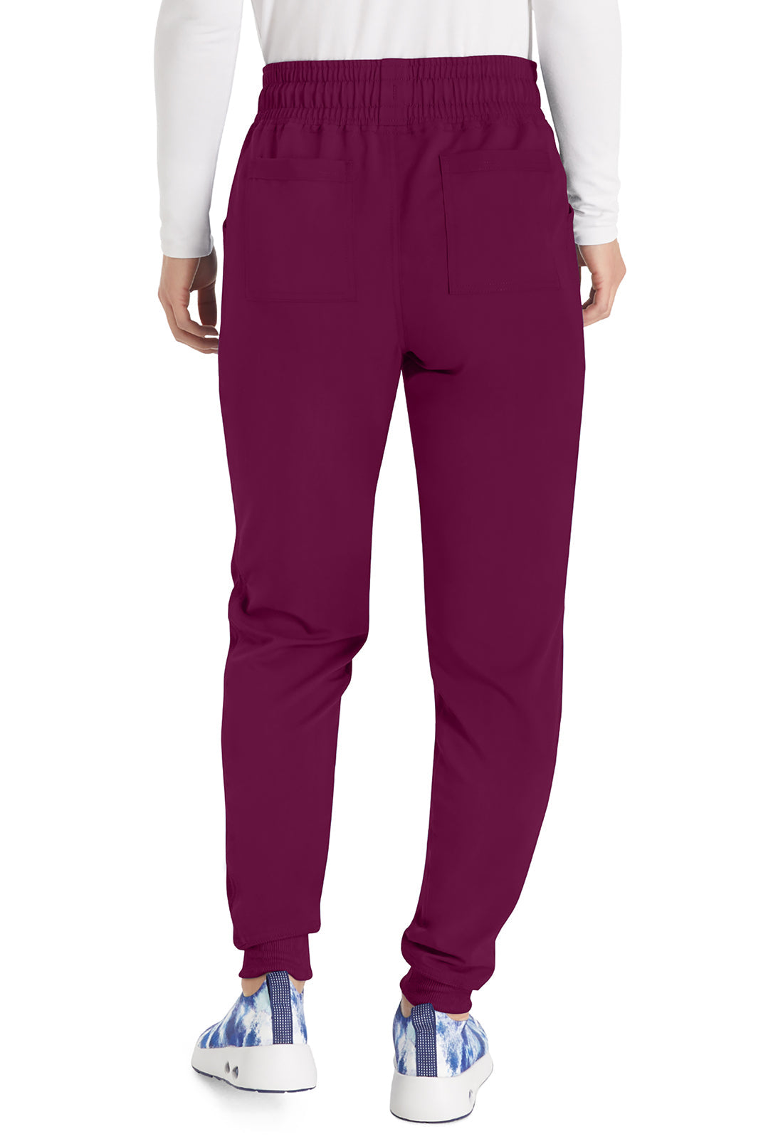 Balance DK155 Women's Mid Rise Jogger Scrub Pants Wine