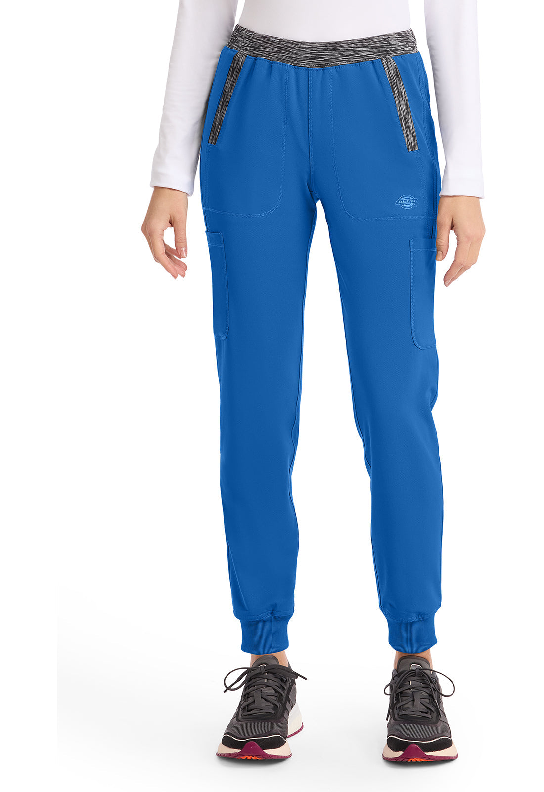 Dynamix DK185 Women's Natural Rise Tapered Leg Jogger Scrub Pants Royal