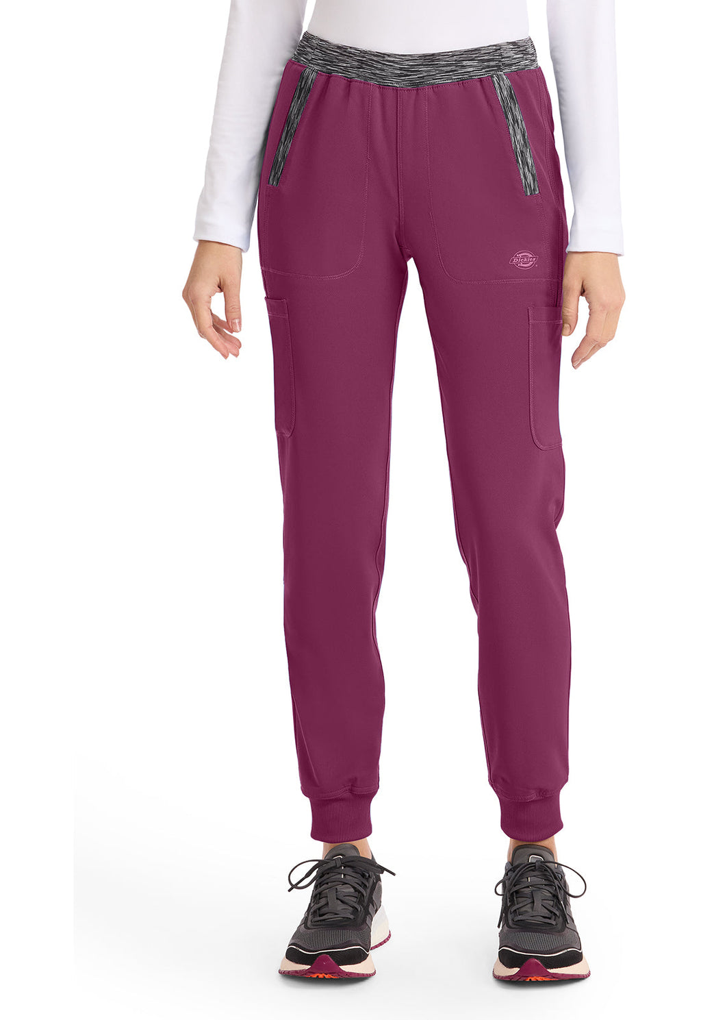 Dynamix DK185 Natural Rise Tapered Leg Jogger Pants Wine