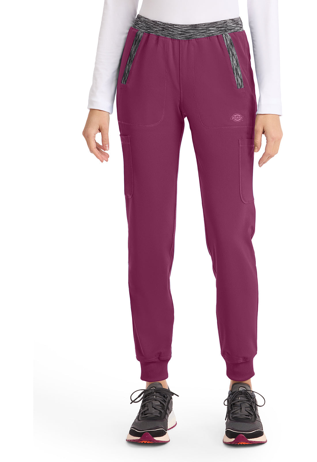 Dynamix DK185 Natural Rise Tapered Leg Jogger Pants Wine