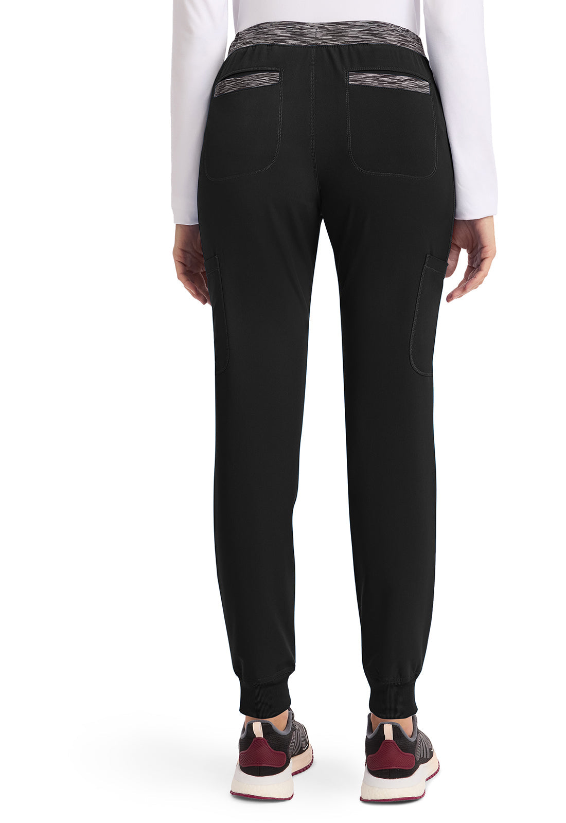 Dynamix DK185 Natural Rise Tapered Leg Jogger Pants Black